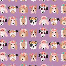 Flower Pups in Violet