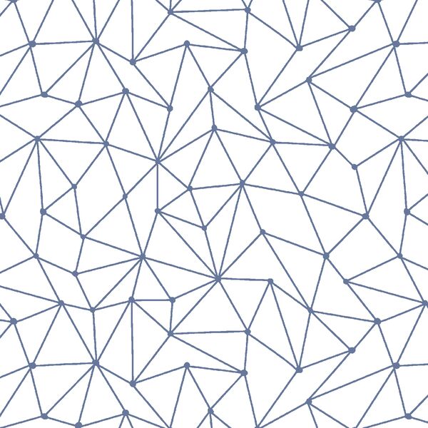 Astral Nights in Azurite on White