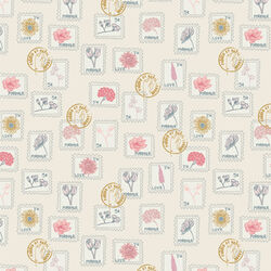 Floral Postage in Pearl