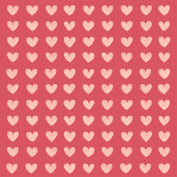 Hearts in Berry Pink