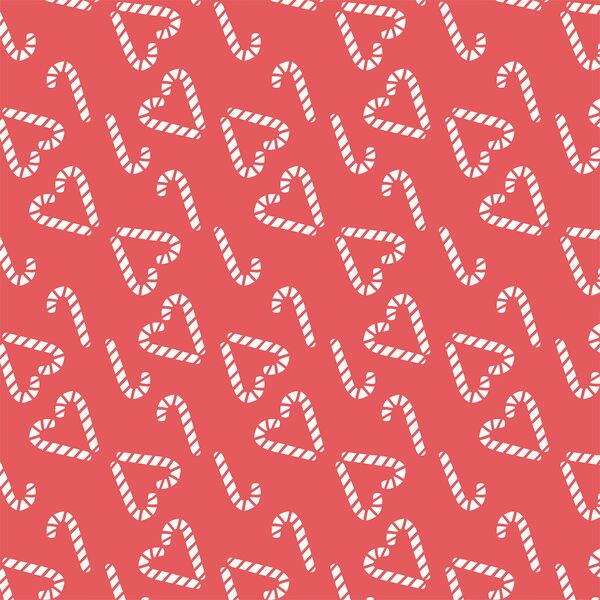 Sweet Candy Canes in Santa Red