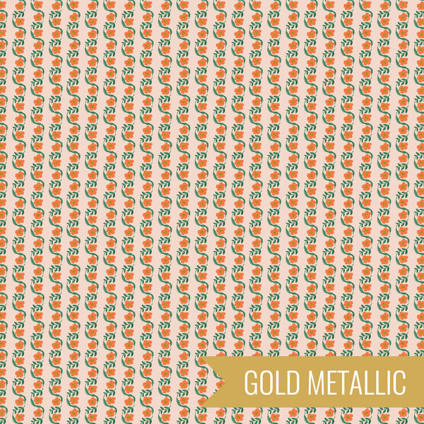 Messina Stripe in Red Metallic