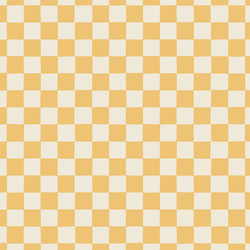 Retro Checkerboard in Lemon Yellow