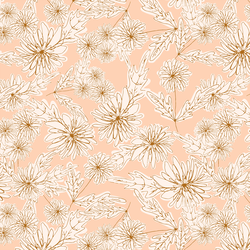 Simple Chrysanthemum in Soft Apricot