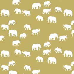 Elephant Silhouette in Brass