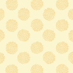 Fuzzy Dots in Yellow