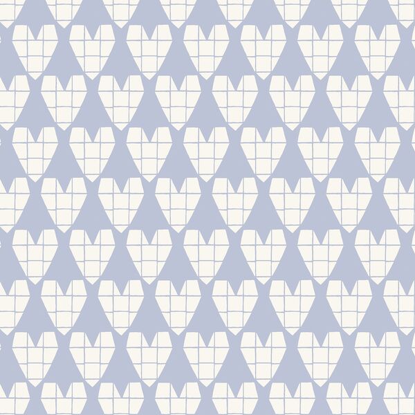 Origami Heart in Halogen Blue
