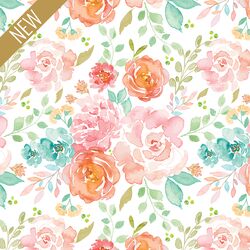 Rainbow Floral in Rosie