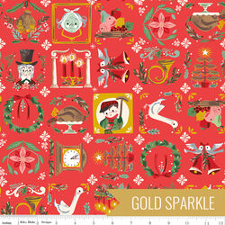 Bless Us in Red Sparkle
