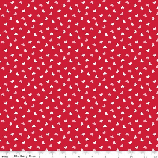 Heart Toss in Red