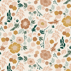 Forest Floral in Bone