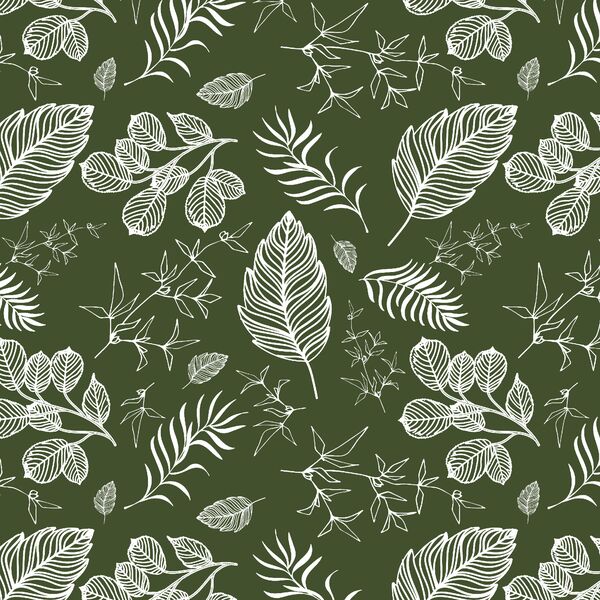 Foliage in Olive Green
