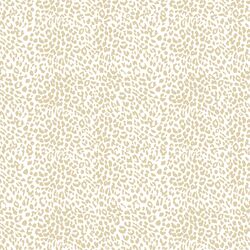 Small Leopard in Soft Taupe on White