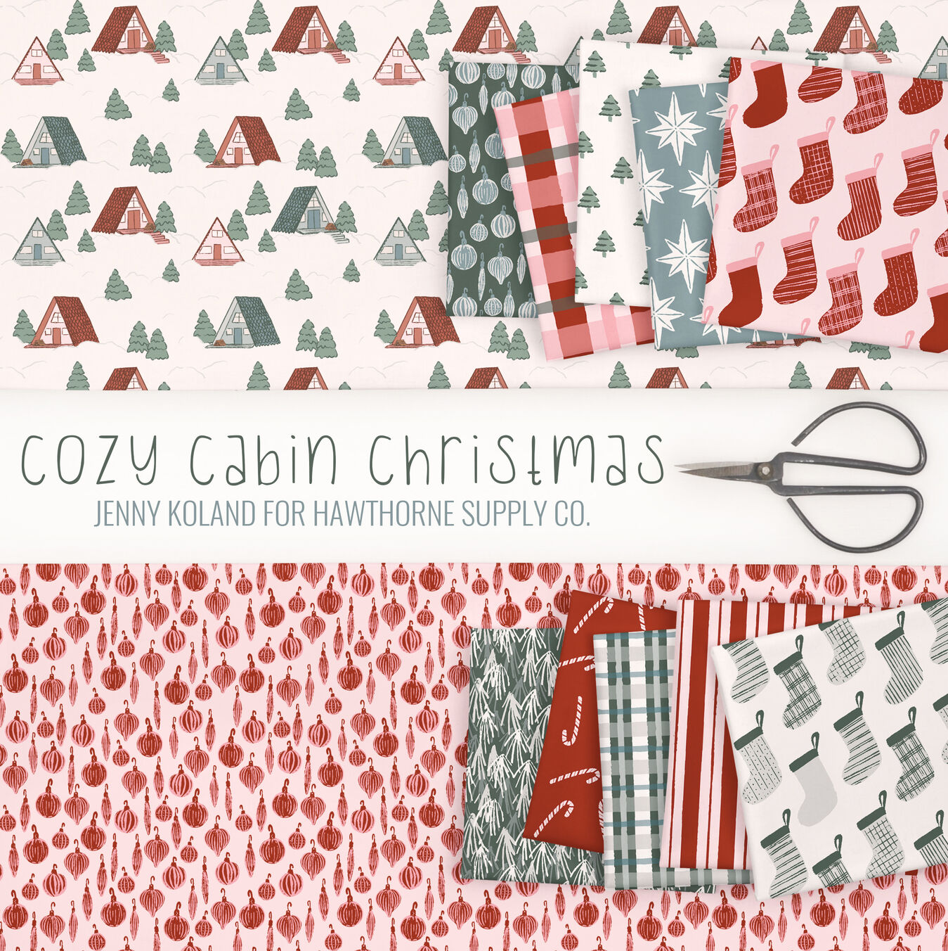 Cozy Cabin Christmas Poster Image