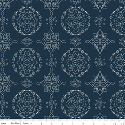 Doilies in Oxford Blue