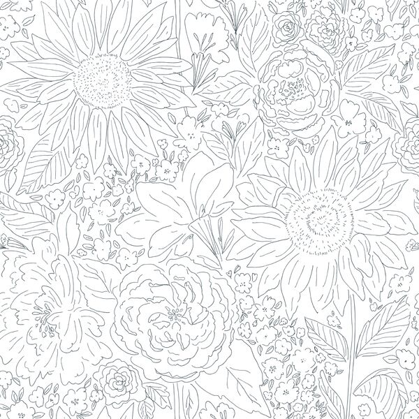 Paperie in Sunflower Navy on White