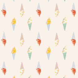 Ice Cream Parlor in Summer Sunshine