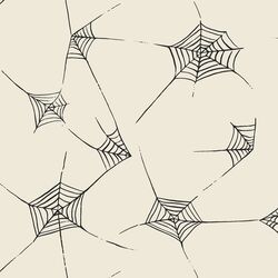Large Spiderwebs in Charcoal on Bone