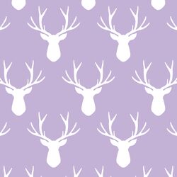 Stag Silhouette in Lilac