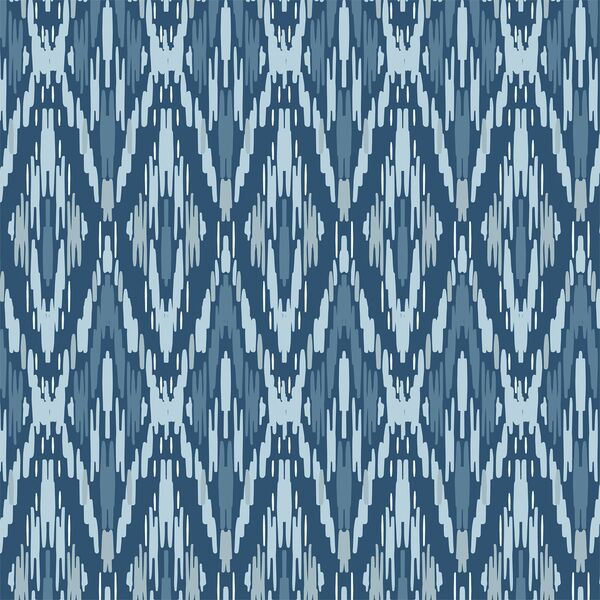 Ikat in Evening Blue
