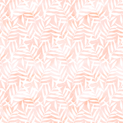 Watercolor Palm Leaves in Painted Blush