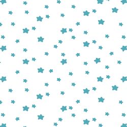 Star Light in Lagoon on White