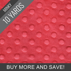 Minky Dimple Dot in Passion - 10 Yard Quick Cut