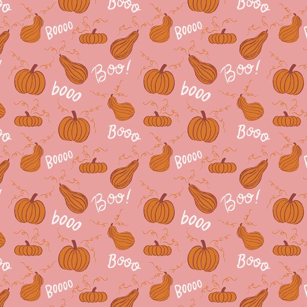 Spooky Gourds in Autumn Pink
