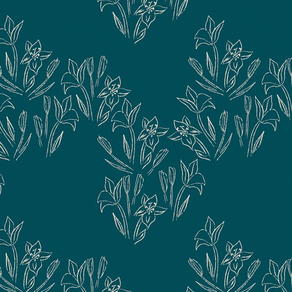 Down the Path in Juniper Blue
