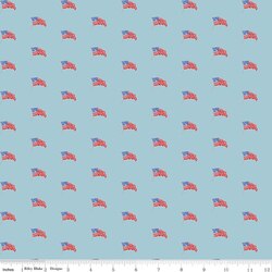 USA Flags in Blue