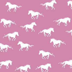 Horse Silhouette in Wisteria