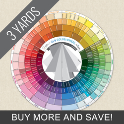 Confetti Cotton Quilty Color Wheel Panel - 3 Yard Quick Cut