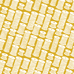 Spools Silhouette in Mustard Yellow