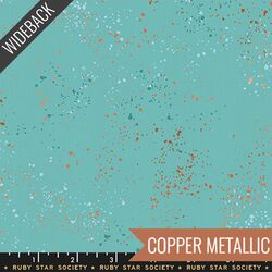 Speckled Wideback in Turquoise Metallic
