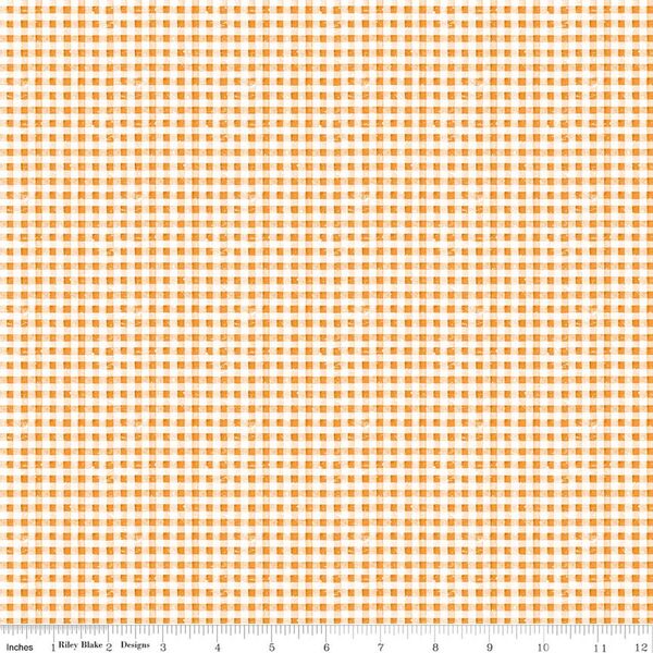 Faded Gingham in Pumpkin