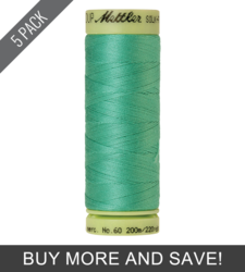Bottle Green (9240-0907) - Silk Finish Cotton 60wt - 220 Yards (5 Pack)