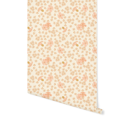 Scattered Florals in Light Cream