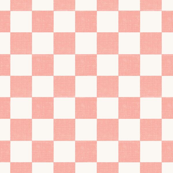 Checkered in Coral Pink