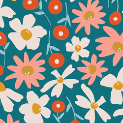 Large Berry Floral in Crisp