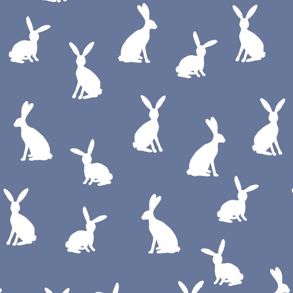 Cottontail Silhouette in Azurite