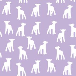 Lamb Silhouette in Lilac