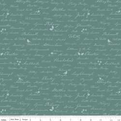 Town Names in Teal