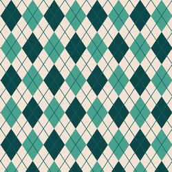 Winter Argyle in Teal