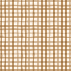 Vintage Gingham in Golden Brown