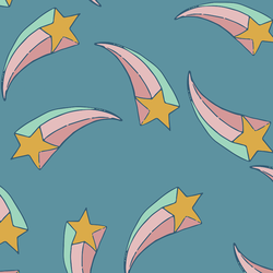 Large Shooting Star in Denim