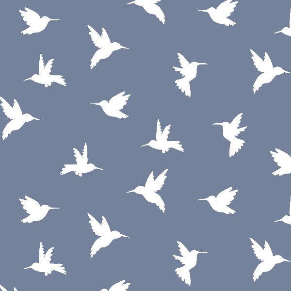 Hummingbird Silhouette in Dove