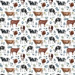 Little Garden Cows in White