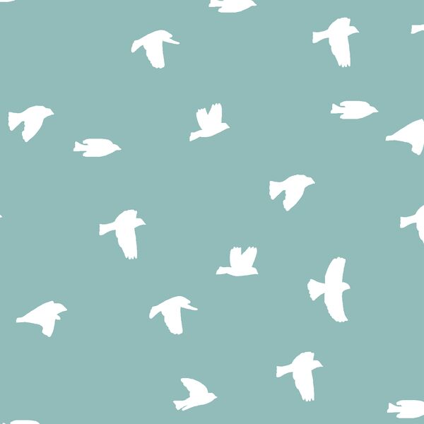 Flock Silhouette in Pool