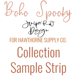 Boho Spooky Sample Strip