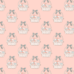 Little Easter Basket in Blooming Pink